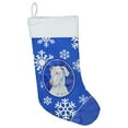 thumbnail image 1 of Caroline's Treasures Great Dane Winter Snowflakes Multi-color Christmas Stocking, with Soft Suede Fabric 18", 1 of 2
