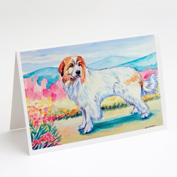 Great Pyrenees Greeting Cards and Envelopes Pack of 8