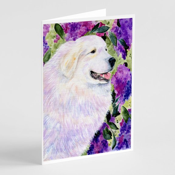 Great Pyrenees Greeting Cards and Envelopes Pack of 8