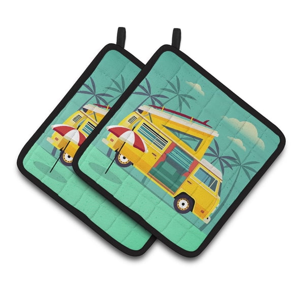 Greatest Adventure Camper Van Pair of Pot Holders