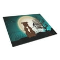 thumbnail image 1 of Halloween Scary Staffordshire Bull Terrier Chocolate Glass Cutting Board Large, 1 of 2