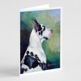 thumbnail image 1 of Harlequin Great Dane Greeting Cards and Envelopes Pack of 8, 1 of 2