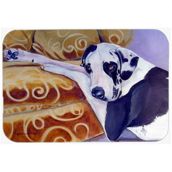 Caroline's Treasures Harlequin Natural Great Dane Kitchen/Bath Mat