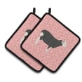 thumbnail image 1 of Caroline's Treasures Herwick Sheep Pink Check Pair of Pot Holders, 1 of 3