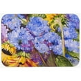 thumbnail image 1 of Caroline's Treasures Hydrangeas and Sunflowers Kitchen/Bath Mat, 1 of 2