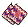 thumbnail image 1 of Caroline's Treasures Ice Pop Popcicle Red White Blue Pair of Pot Holders, 1 of 2