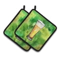 thumbnail image 1 of Caroline's Treasures Irish Beer Tall Pair of Pot Holders, 1 of 2