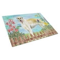 thumbnail image 1 of Caroline's Treasures Irish Wolfhound Spring Glass Cutting Board Large, 1 of 2