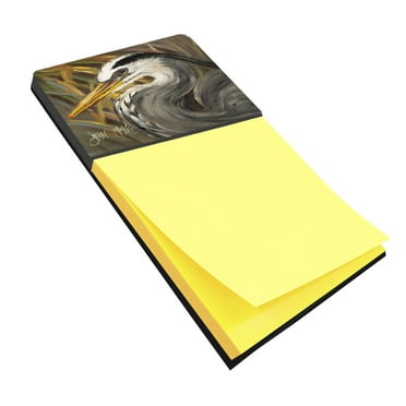 Caroline's Treasures JMK1012SN Blue Heron Sticky Note Holder, Large, multicolor