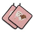 thumbnail image 1 of Caroline's Treasures Jacob Sheep Pink Check Pair of Pot Holders, 1 of 3