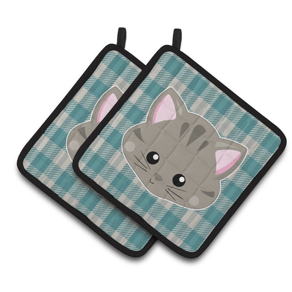 Kitten Face Pair of Pot Holders