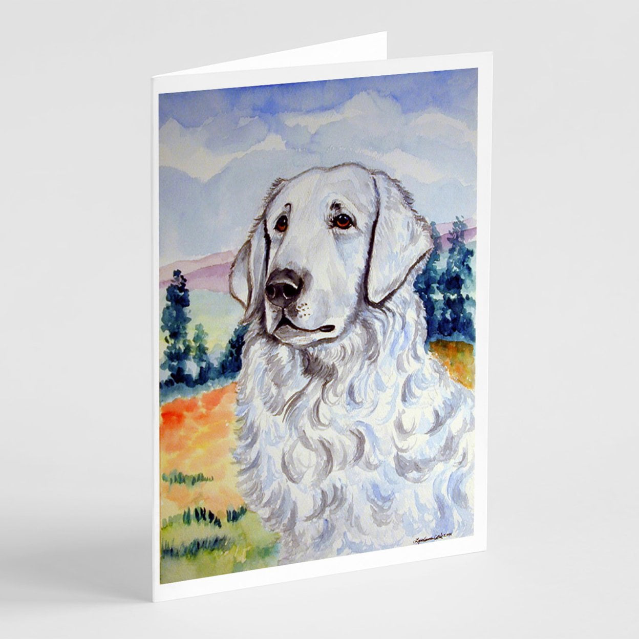 Kuvasz Greeting Cards and Envelopes Pack of 8