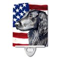thumbnail image 1 of Caroline's Treasures LH9021CNL Flag with Flat Coated Retriever Ceramic Night Light, 6x4x3", multicolor, 1 of 2