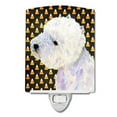 thumbnail image 1 of Caroline's Treasures LH9056CNL Westie Candy Corn Halloween Portrait Ceramic Night Light, 6x4x3", multicolor, 1 of 2