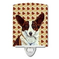 thumbnail image 1 of Caroline's Treasures LH9108CNL Corgi Fall Leaves Portrait Ceramic Night Light, 6x4x3", multicolor, 1 of 2