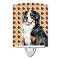 thumbnail image 1 of Caroline's Treasures LH9109CNL Bernese Mountain Dog Fall Leaves Portrait Ceramic Night Light, 6x4x3", multicolor, 1 of 2