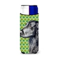thumbnail image 1 of Caroline's Treasures LH9186MUK Flat Coated Retriever Shamrock Portrait Hugger for Slim Cans, 1 of 6