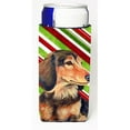 thumbnail image 1 of Caroline's Treasures LH9256MUK Dachshund Candy Cane Holiday Christmas Ultra Beverage Insulators for slim cans LH9256MUK,, 1 of 3