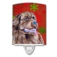 thumbnail image 1 of Caroline's Treasures LH9309CNL Newfoundland Red and Green Snowflakes Holiday Christmas Ceramic Night Light, 6x4x3",, 1 of 2