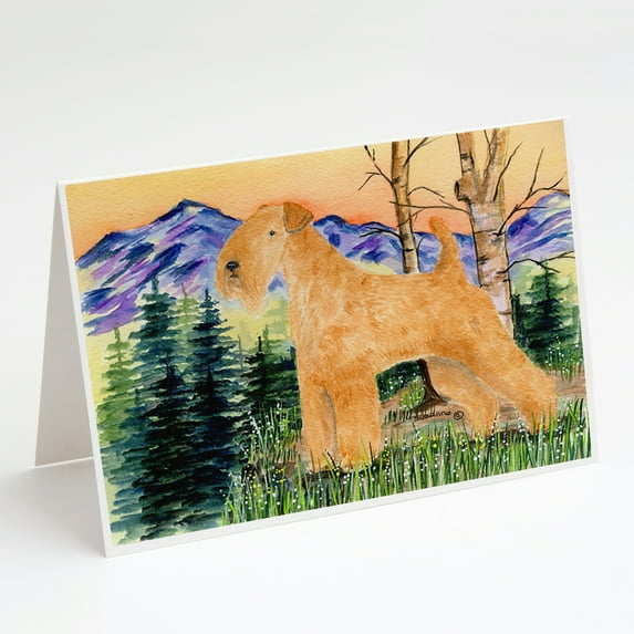Caroline's Treasures Lakeland Terrier Greeting Cards with Envelopes, 5" x 7" (8 Count)