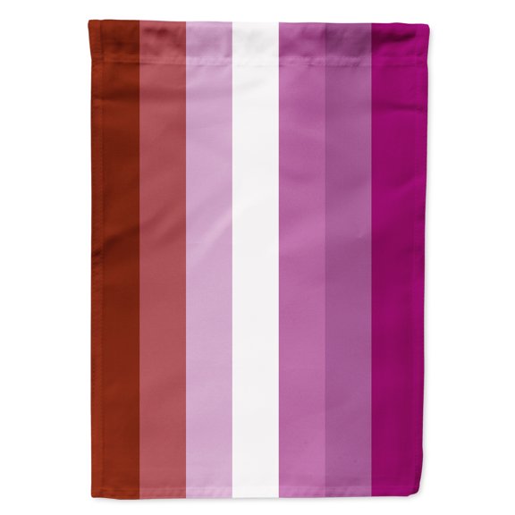 Caroline's Treasures Lesbian Pride 1' x 1' Polyester Seasonal Outdoor Flag with Water Resistant & Weather Proof