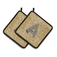 thumbnail image 1 of Caroline's Treasures Letter A Musical Instrument Alphabet Pair of Pot Holders, 1 of 2