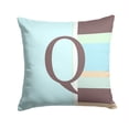 thumbnail image 1 of Carolines Treasures CJ1003-QPW1414 Letter Q Initial Monogram - Blue Stripes Indoor & Outdoor Fabric Decorative Pillow, 1 of 4
