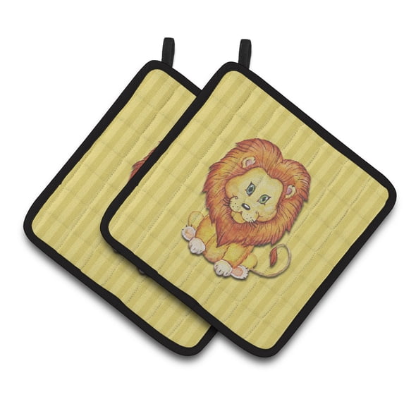 Caroline's Treasures Lion Pair of Pot Holders