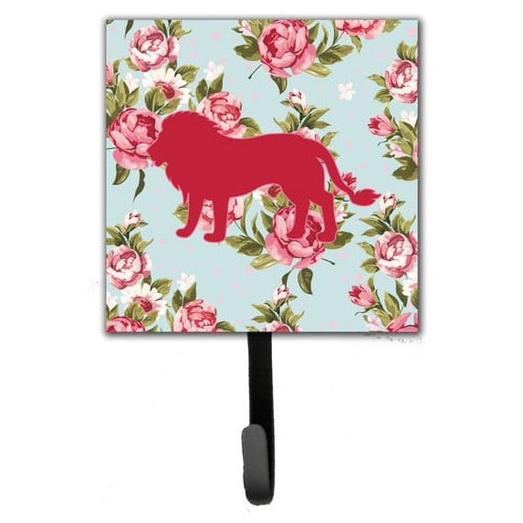 Caroline's Treasures Lion Shabby Elegance Roses Leash Holder and Wall Hook