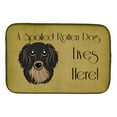 thumbnail image 1 of Longhair Black and Tan Dachshund Spoiled Dog Lives Here Dish Drying Mat, 1 of 4