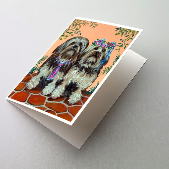Lowchen Greeting Cards and Envelopes Pack of 8