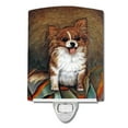 thumbnail image 1 of Caroline's Treasures MH1039CNL Cecilia Chihuahua Long Hair Ceramic Night Light, 6x4x3", multicolor, 1 of 2