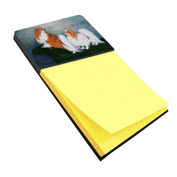 Caroline's Treasures MH1059SN Japanese Chin Standing on my tail Sticky Note Holder, Large, multicolor
