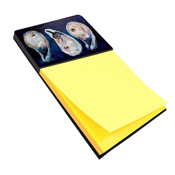 Caroline's Treasures MW1112SN Oysters Give Me More Sticky Note Holder, Large, multicolor