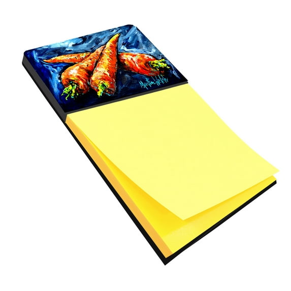 Caroline's Treasures MW1230SN Carrots Only Three Needed Sticky Note Holder, Large, multicolor
