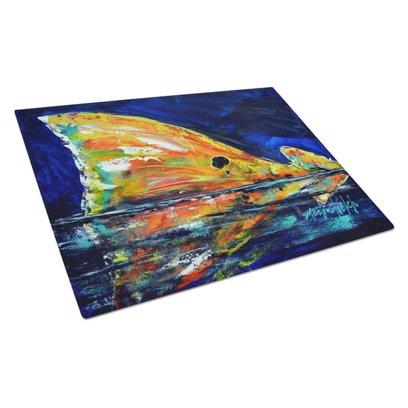 Flipper Red Fish Glass Cutting Board Large