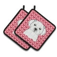 thumbnail image 1 of Caroline's Treasures Maltese Hearts Pair of Pot Holders, 1 of 2