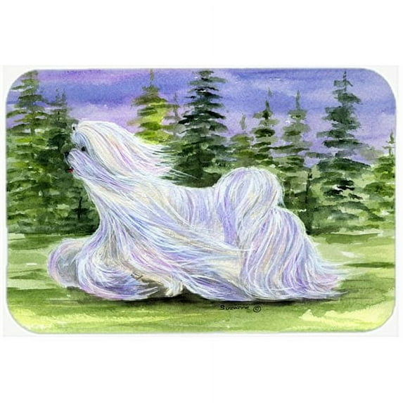 Caroline's Treasures Maltese Kitchen/Bath Mat