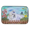 thumbnail image 1 of Caroline's Treasures Maltese Spring Dish Drying Mat, 1 of 7