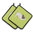 thumbnail image 1 of Caroline's Treasures Malvi Cow Green Pair of Pot Holders, 1 of 3