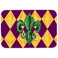 thumbnail image 1 of Caroline's Treasures Mardi Gras Fleur De Lis Kitchen/Bath Mat, 1 of 2