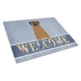 thumbnail image 1 of Caroline's Treasures Mastiff Brindle Welcome Glass Cutting Board Large, 1 of 2