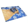 thumbnail image 1 of Caroline's Treasures Mastiff Winter Snowflakes Holiday Glass Cutting Board Large, 1 of 1