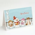 thumbnail image 1 of Merry Christmas Carolers Border Collie Red White Greeting Cards and Envelopes Pack of 8, 1 of 2