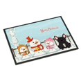 thumbnail image 1 of "Caroline's Treasures Merry Christmas Carolers French Bulldog Brindle Indoor or Outdoor Mat 24x36 BB2340JMAT 24 x 36"" Multicolor", 1 of 2