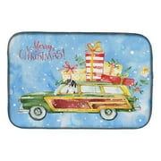 Caroline's Treasures Merry Christmas English Pointer Dish Drying Mat