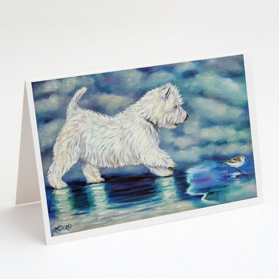 Misty Westie Greeting Cards and Envelopes Pack of 8