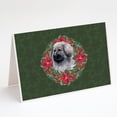 thumbnail image 1 of Moscow Watchdog Poinsetta Wreath Greeting Cards and Envelopes Pack of 8, 1 of 2