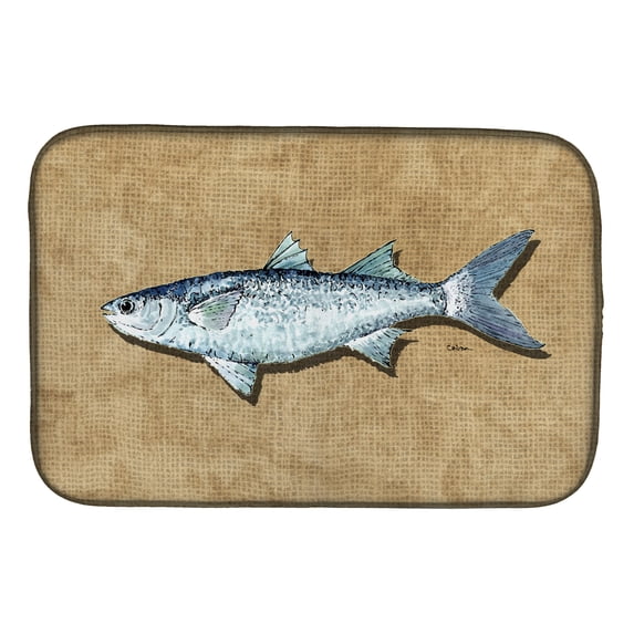 Caroline's Treasures Mullet Dish Drying Mat