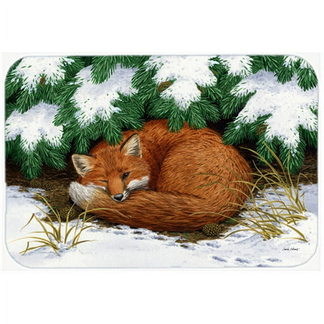 Caroline's Treasures Naptime Fox Kitchen/Bath Mat